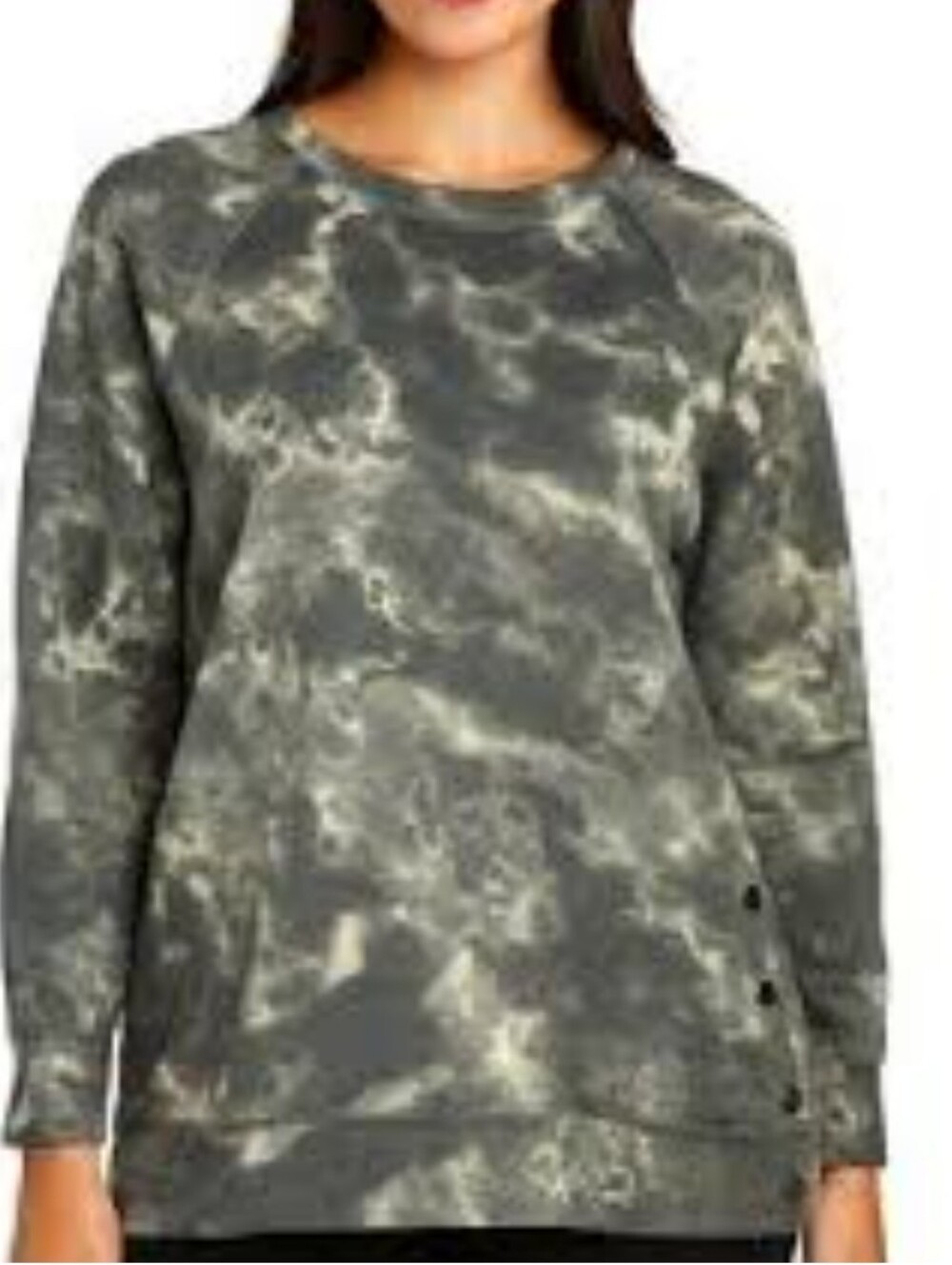Como Vintage Women's Tie-Dye Crewneck Pullover Sweatshirt
